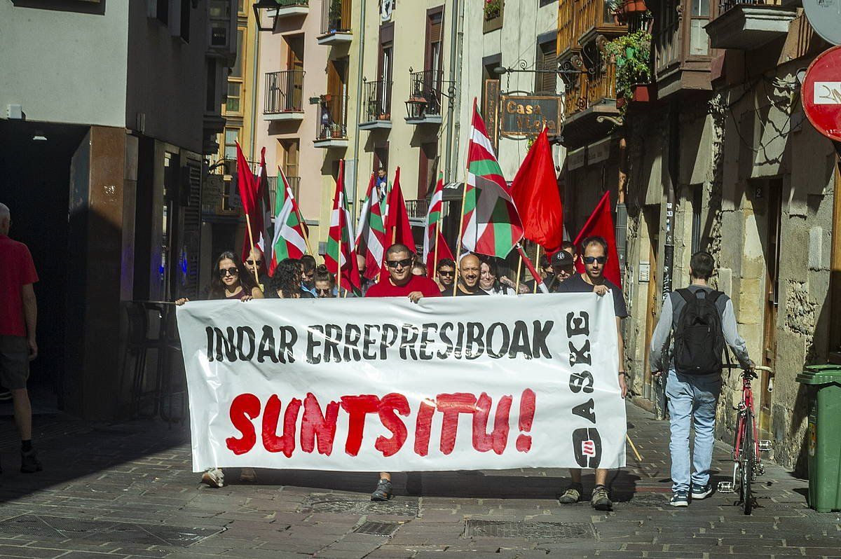 Aske antolakundearen mobilizazioa, Gasteizen. JAIZKI FONTANEDA / FOKU