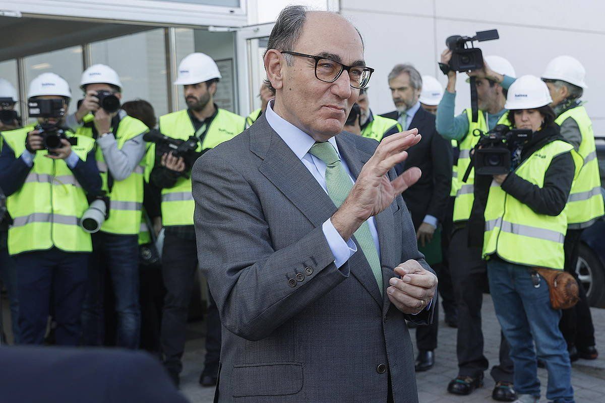 Ignacio Sanchez Galan Iberdrolako presidentea martxoan, Zierbenan (Bizkaia). MIGUEL TOñA / EFE