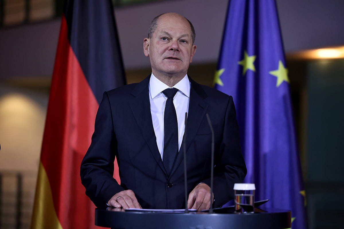 Olaf Scholz, atzo, Berlinen. CLEMENS BILAN / EFE