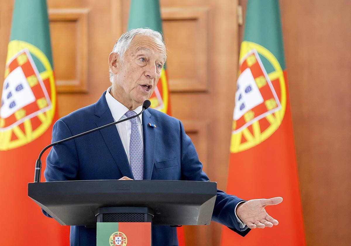 Marcelo Rebelo de Sousa Portugalgo presidentea, urriaren amaieran. DUMITRU DORU / EFE