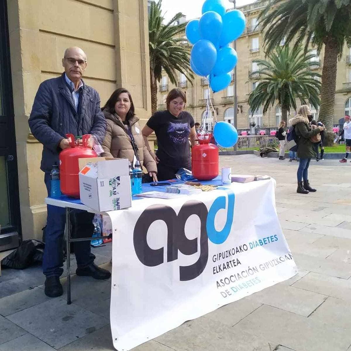 Gipuzkoako Diabetes Elkarteko kideak, Behobia- Donostia lasterketa batean. GIPUZKOAKO DIABETES ELKARTEA