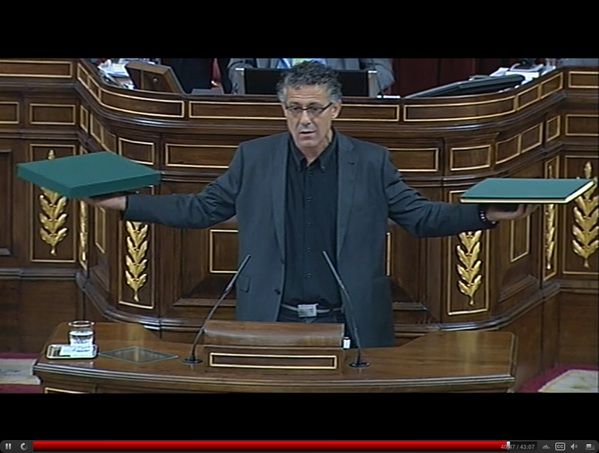 Xabier Mikel Errekondo, protestan. BERRIA