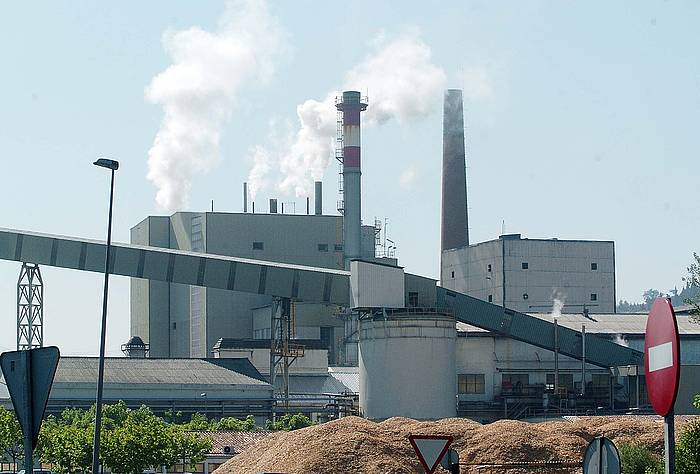 Smurfit paper fabrika, Iurreta eta Durango artean. JON HERNAEZ / FOKU