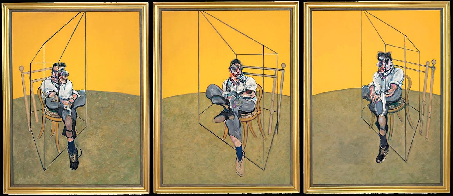 Francis Baconen obra: 'Lucian Freuden hiru estudioak'. Francis Baconen obra: 'Lucian Freuden hiru estudioak'.