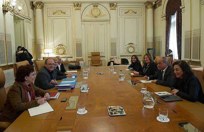Patronatuaren gaurko bilera. ANDONI CANELLADA, ARGAZKI PRESS