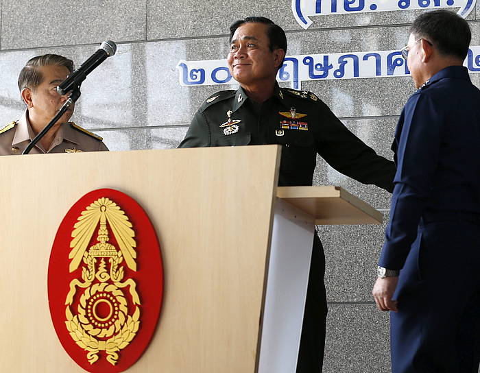 Prayuth Chan-ocha jenerala, agerraldi baten ondoren, Bangkoken. RUNGROJ YONGRIT, EFE
