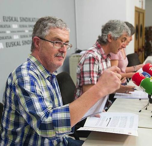 Adolfo Muñoz ELAko idazkari nagusia. ARGAZKI PRESS