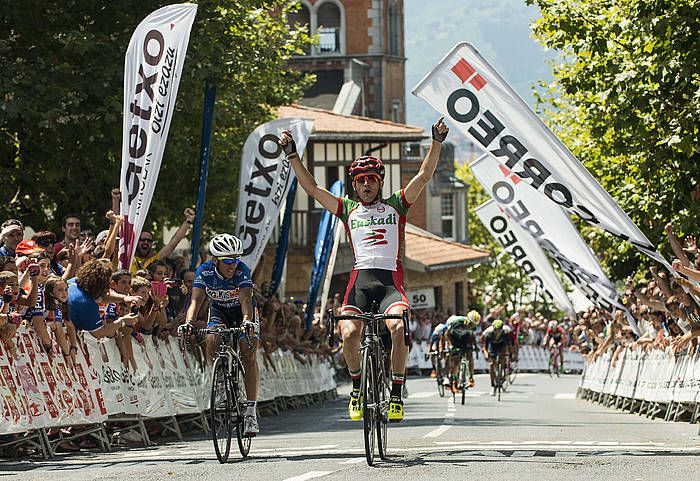Carlos Barbero Euskadiko txirrindulariak Getxoko Zirkuitua irabazi zuen uztailaren 31n. MIGUEL TOñA / EFE