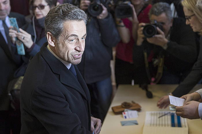 Nicolas Sarkozy, artxiboko irudi batean. ETIENNE LAURENT, EFE