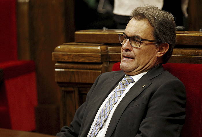 Artur Mas, Kataluniako Parlamentuan. ALEJANDRO GARCIA, EFE