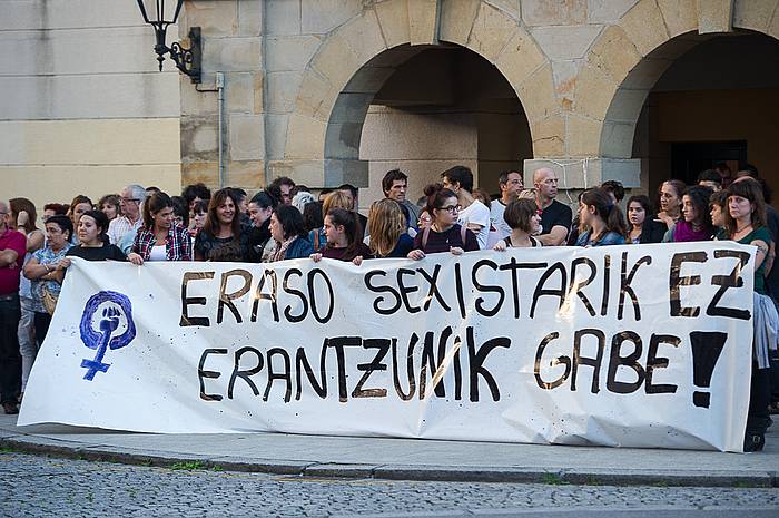 Abadiñon egindako elkarretaratzea. MONIKA DEL VALLE, ARP