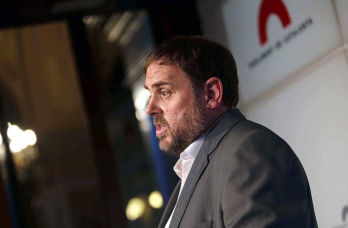 Oriol Junqueras, artxiboko irudi batean. TONI ALBIR, EFE