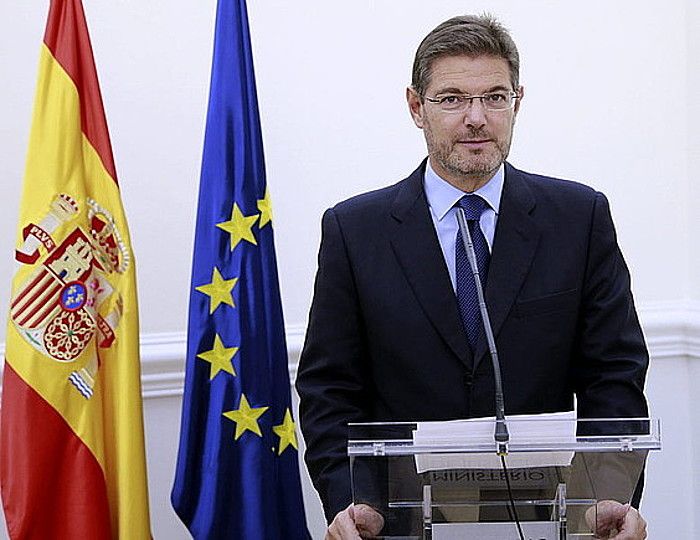 Rafael Catala Justizia ministroa, igandean. ZIPI / EFE
