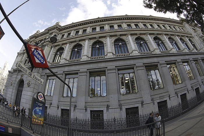 Espainiako Bankuaren egoitza nagusia, Madrilen. KIKO HUESCA / EFE
