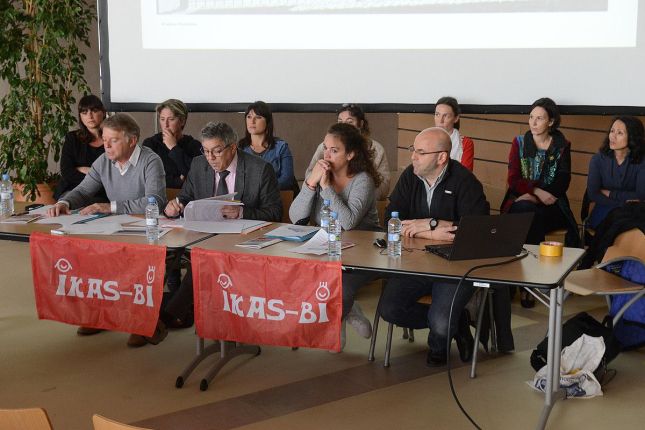 Ikas Biko kideen agerraldia, Baionan, artxiboko argazki batean. SYLVAIN SENCRISTO.