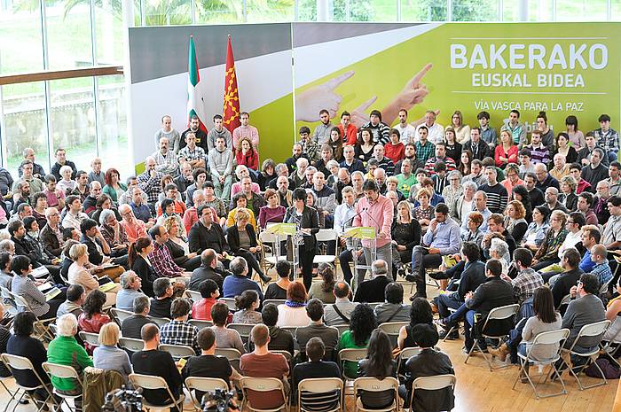 EH Bilduk gaur Donostian egindako aurkezpena. IDOIA ZABALETA / ARGAZKI PRESS