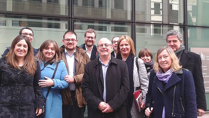 Juan Karlos Izagirre buru zuen ordezkaria, martxoan Bruselan. DONOSTIA2016
