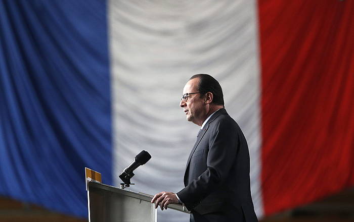 François Hollande, Frantziako presidentea. GUILLAUME HORCAJUELO / EFE