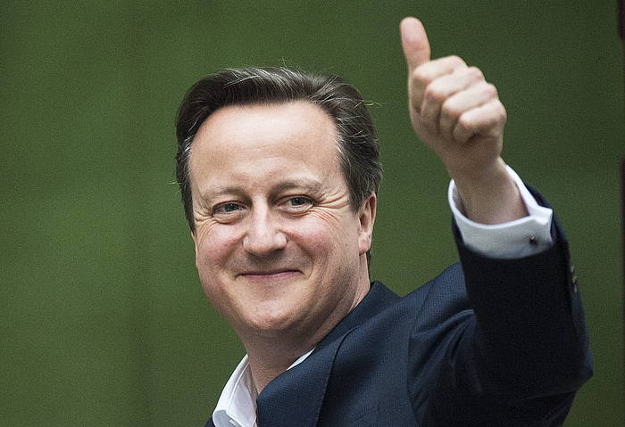 David Cameron, gaur, garaipen keinua egiten. FACUNDO ARRIZABALAGA, EFE