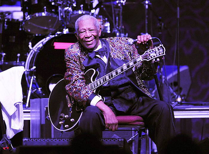 BB King, iaz, Las Vegaseko emanaldi batean. BRIAN JONES / LAS VEGAS NEWS BUR