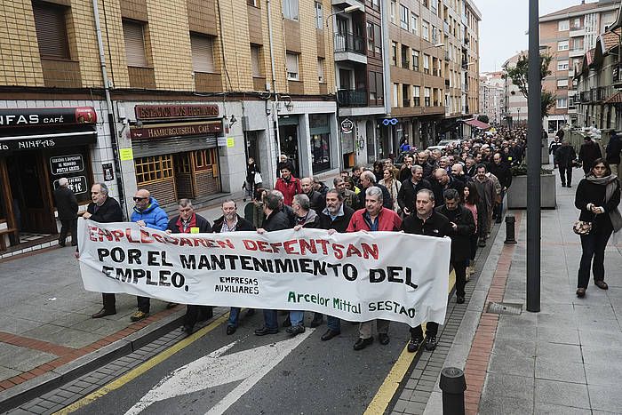 ACBko langileen manifestazio bat, joan den urtarrilean. ANDONI LUBAKI / ARGAZKI PRESS