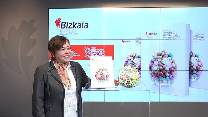 Isabel Sanchez Robles Gizarte Ekintza diputatua, artxiboko irudi batean. BERRIA