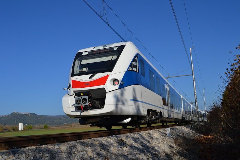 Triesteko aldirietarako CAFek egindako tren bat. CAF