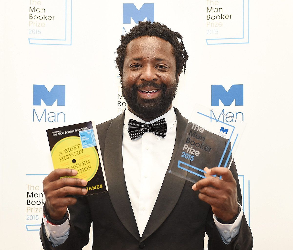 Marlon James, Man Booker saria jasotzen, urriaren 13an. S / EFE.