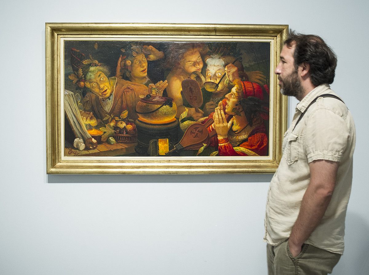 Ignacio Larraren Clase de brujería margolana. JON URBE / ARGAZKI PRESS. Ignacio Larraren Clase de brujería margolana. JON URBE / ARGAZKI PRESS.