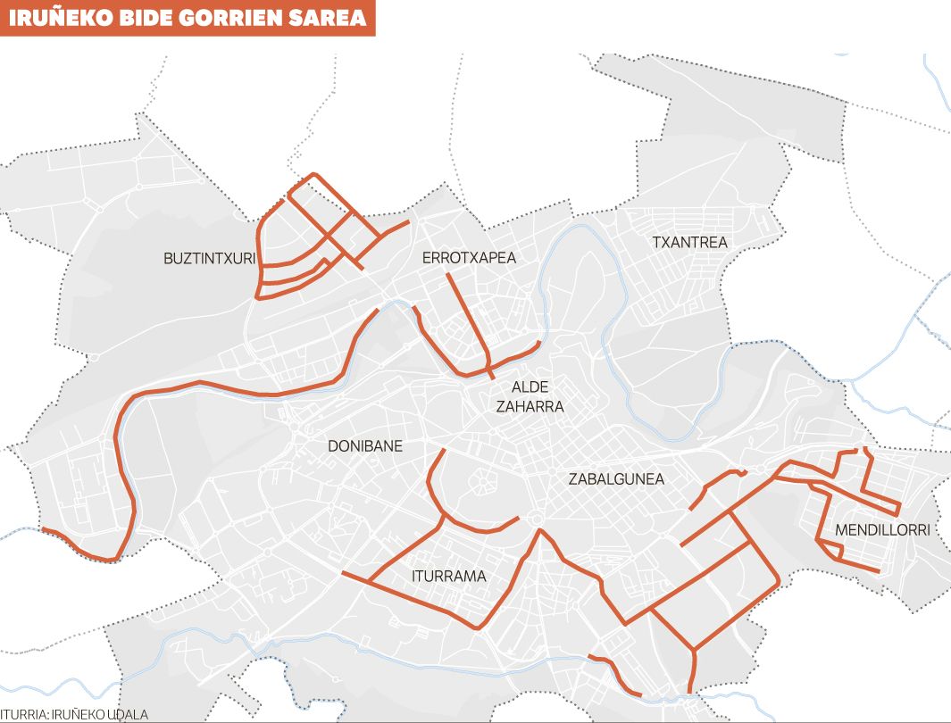 Bidegorri prekarioak eta errepide arriskutsuak.