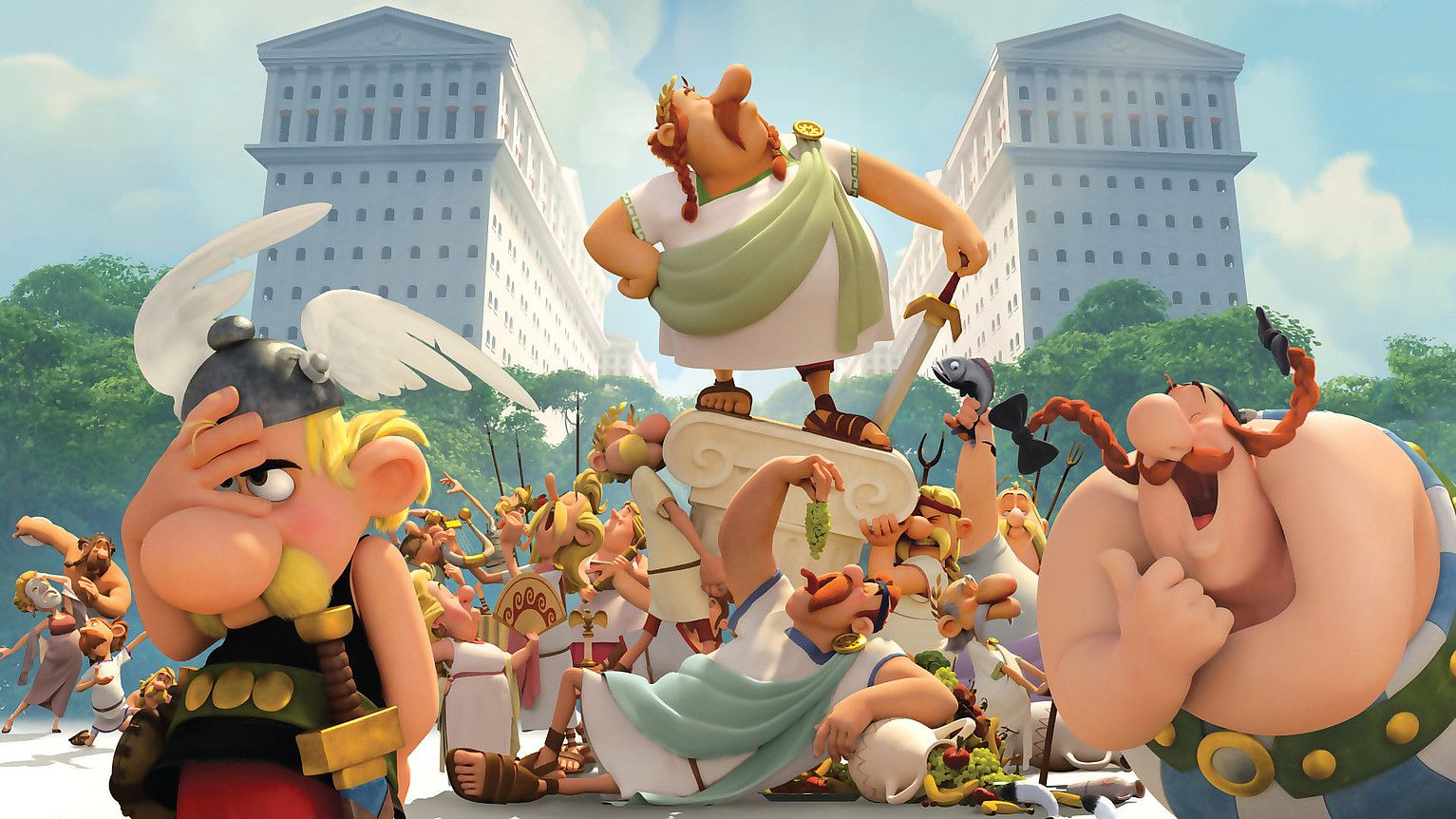 Gaur-gaurko gai bat lantzen du Asterixen azken filmak: Zesarrek luxuzko urbanizazio bat eraiki nahi du Asterixen herrixkaren ondoan. BERRIA. Gaur-gaurko gai bat lantzen du Asterixen azken filmak: Zesarrek luxuzko urbanizazio bat eraiki nahi du Asterixen herrixkaren ondoan. BERRIA.