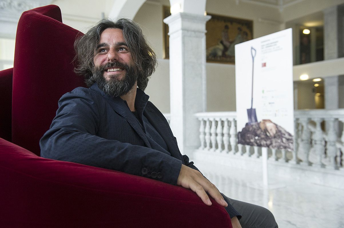 Giovanni Pellegrini filmaren zuzendaria, atzo Donostia. JON URBE / ARGAZKI PRESS. Giovanni Pellegrini filmaren zuzendaria, atzo Donostia. JON URBE / ARGAZKI PRESS.