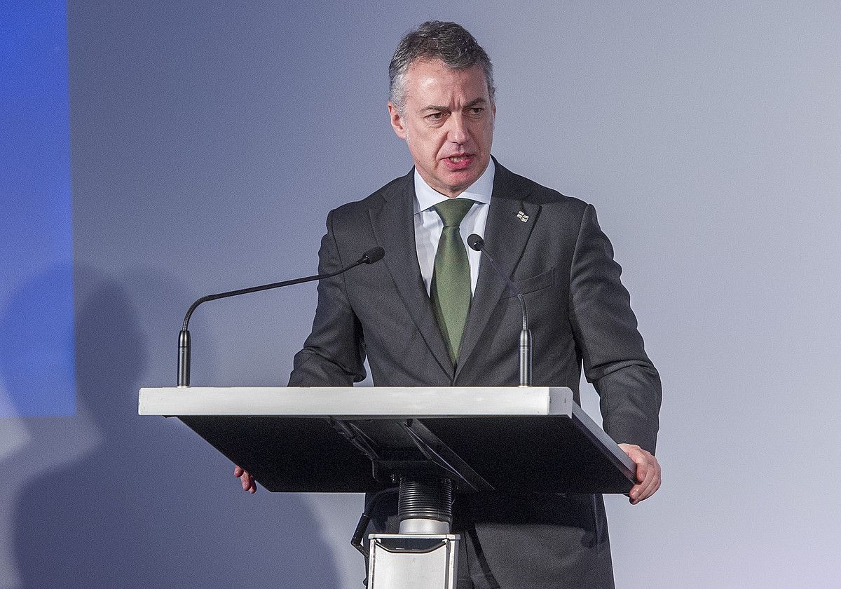 Iñigo Urkullu Jaurlaritzako lehendakaria. JUANAN RUIZ / ARP.