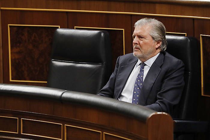Iñigo Mendez de Vigo Hezkuntza ministroa, asteartean, Kongresuan. BALLESTEROS, EFE