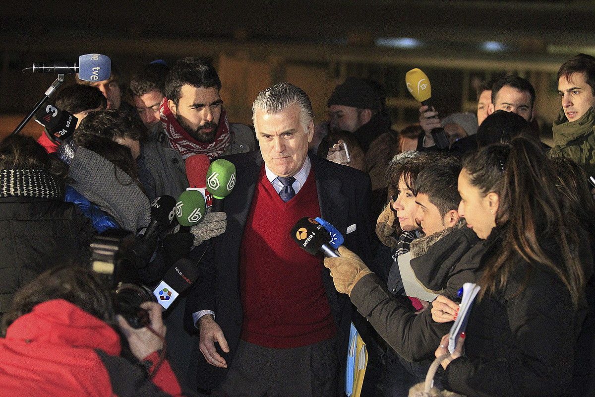 Luis Barcenas, Madrilgo Soto del Real espetxetik irten berri. V. LERENA / EFE