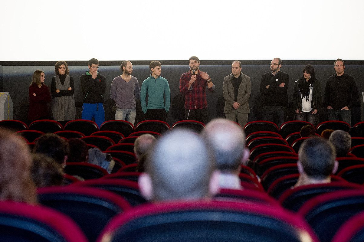 Golem zinema aretoan eman zuten dokumentala, atzo goizean. IÑIGO URIZ / ARGAZKI PRESS. Golem zinema aretoan eman zuten dokumentala, atzo goizean. IÑIGO URIZ / ARGAZKI PRESS.