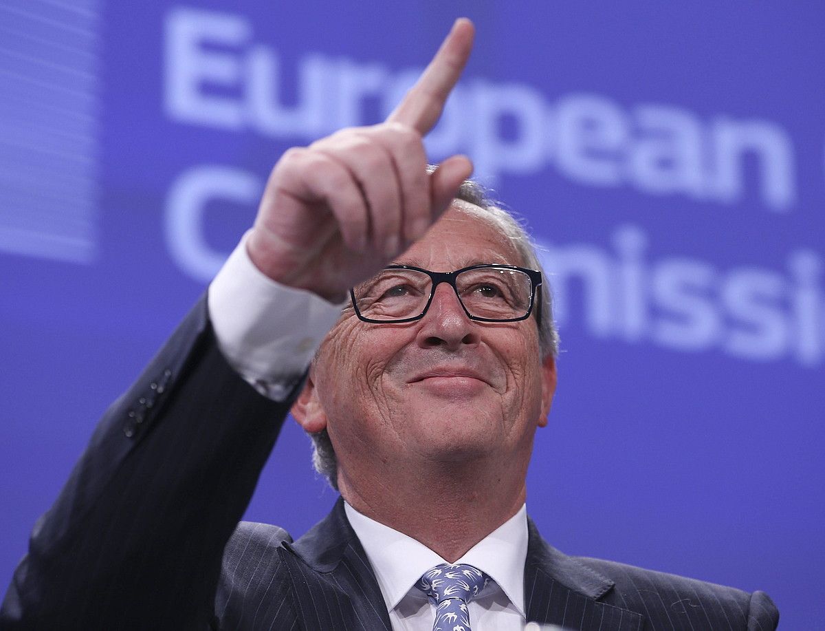 Jean Claude-Juncker Europako Batzordeko presidentea, artxiboko irudi batean. OLIVIER HOSLET / EFE.