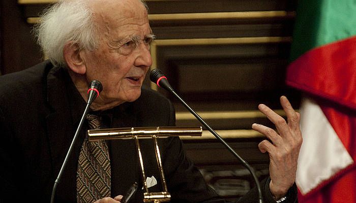 Bauman, Donostian 2010ean eman zuen hitzaldi batean. JUAN CARLOS RUIZ / ARGAZKI PRESS