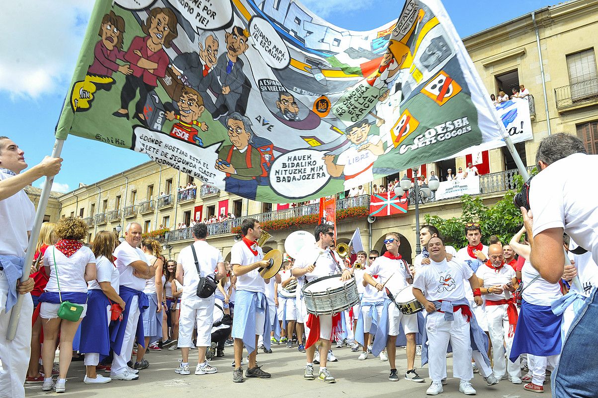 Hilaren 20a arte festa giroa nagusituko da Tafallan. IDOIA ZABALETA / ARGAZKI PRESS.