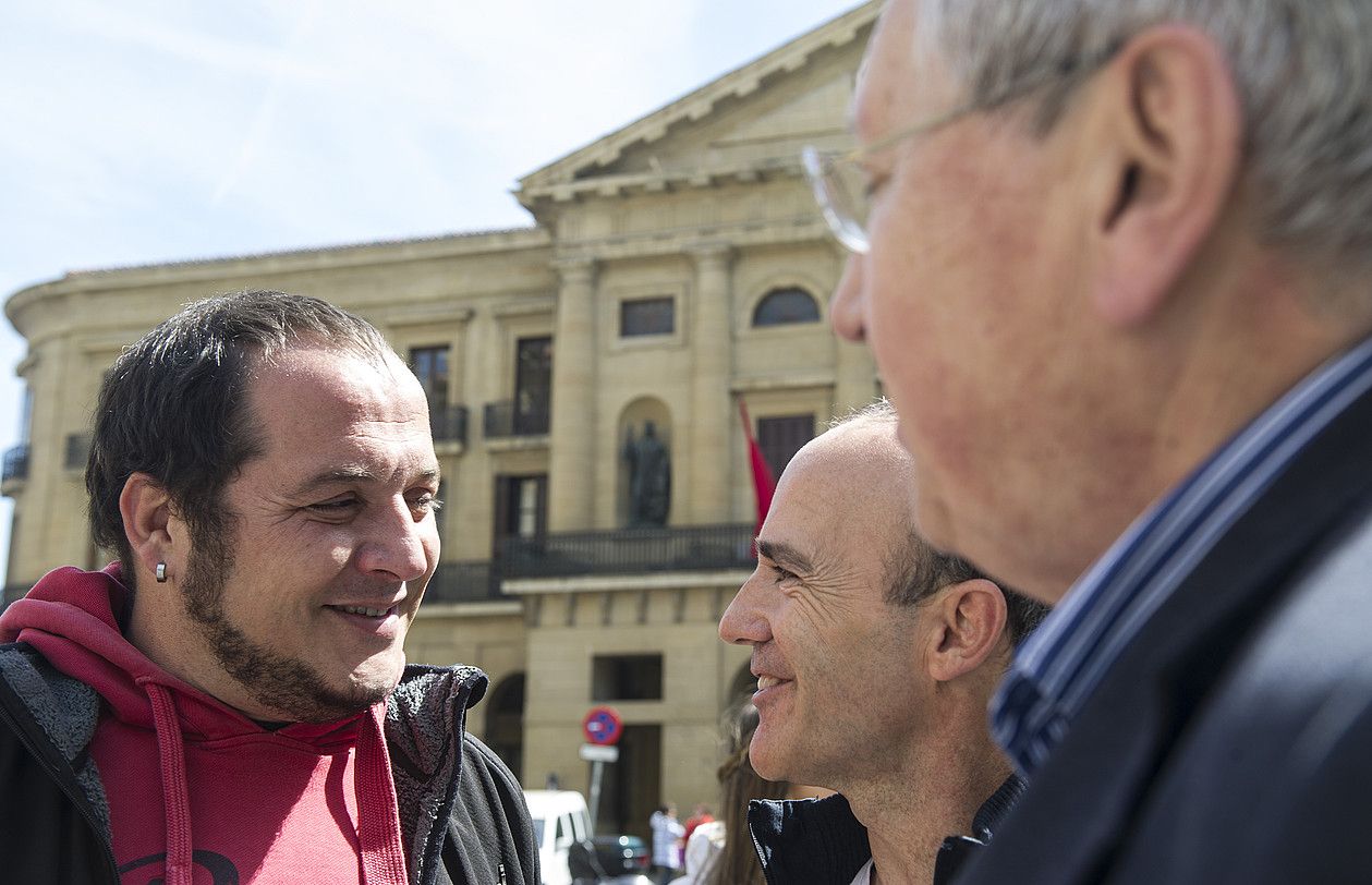 David Fernandez, Josu Juaristi eta Patxi Zabaleta. JAGOBA MANTEROLA / ARGAZKI PRESS.