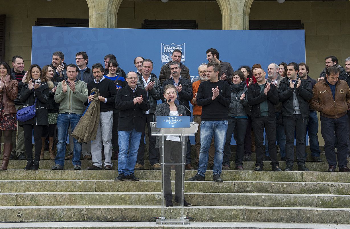 Euskal herritarrak gara ebazpenaren aurkezpena, atzo, Donostiako Miramar jauregian. JON URBE / ARGAZKI PRESS. Euskal herritarrak gara ebazpenaren aurkezpena, atzo, Donostiako Miramar jauregian. JON URBE / ARGAZKI PRESS.