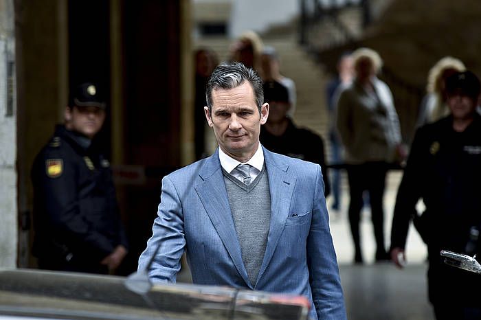 Urdangarin, gaur, Auzitegitik ateratzen. ATIENZA, EFE