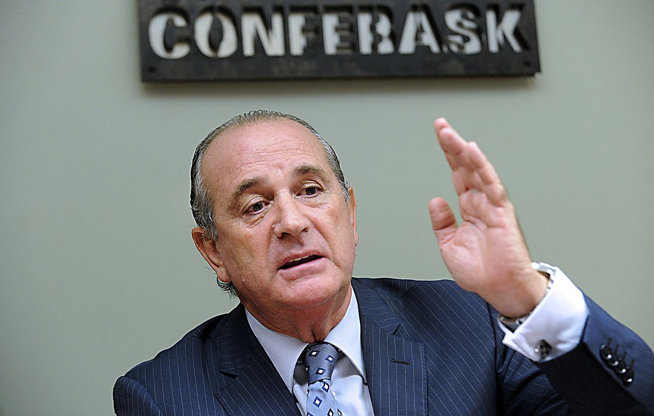Miguel Angel Lujua Confebaskeko presidentea. MARISOL RAMIREZ / ARGAZKI PRESS.
