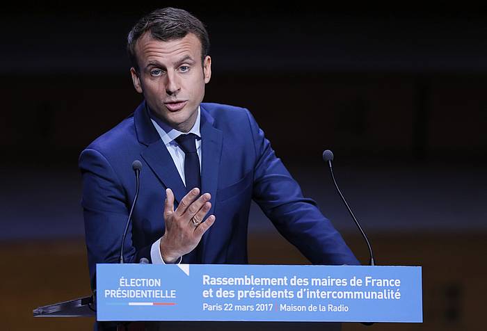 Emmanuel Macron. IAN LANGSDON / EFE