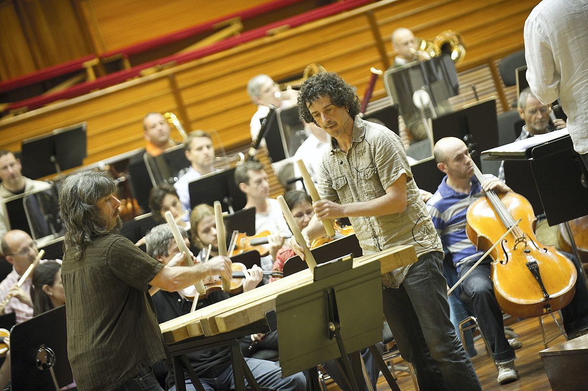 Oreka TX eta Euskadiko Orkestra Sinfonikoa . GORKA RUBIO / ARGAZKI PRESS. Oreka TX eta Euskadiko Orkestra Sinfonikoa . GORKA RUBIO / ARGAZKI PRESS.
