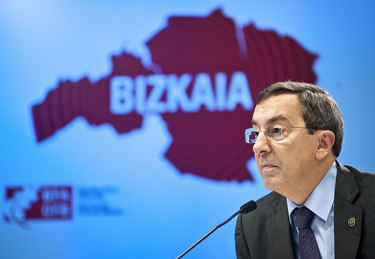 Jose Luis Bilbao Bizkaiko Foru Aldundiko ahaldun nagusia. Aurrekontuaren %47 estali du jadanik diputazioak. JON HERNAEZ / ARGAZKI PRESS. Jose Luis Bilbao Bizkaiko Foru Aldundiko ahaldun nagusia. Aurrekontuaren %47 estali du jadanik diputazioak. JON HERNAEZ / ARGAZKI PRESS.