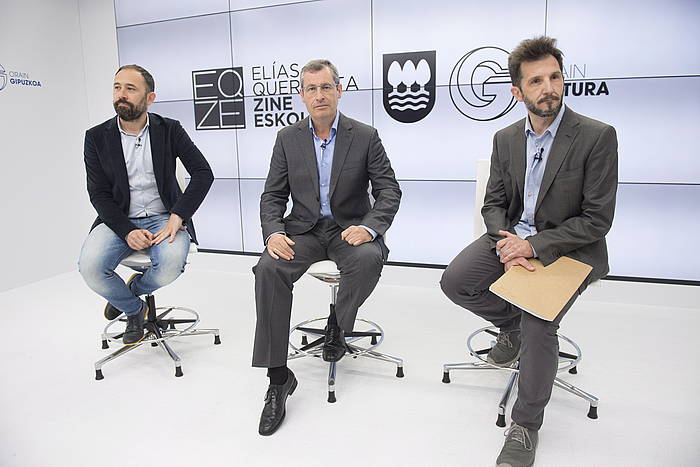 Denis Itxaso, Markel Olano eta Carlos Mugiro. JUAN CARLOS RUIZ / ARGAZKI PRESS