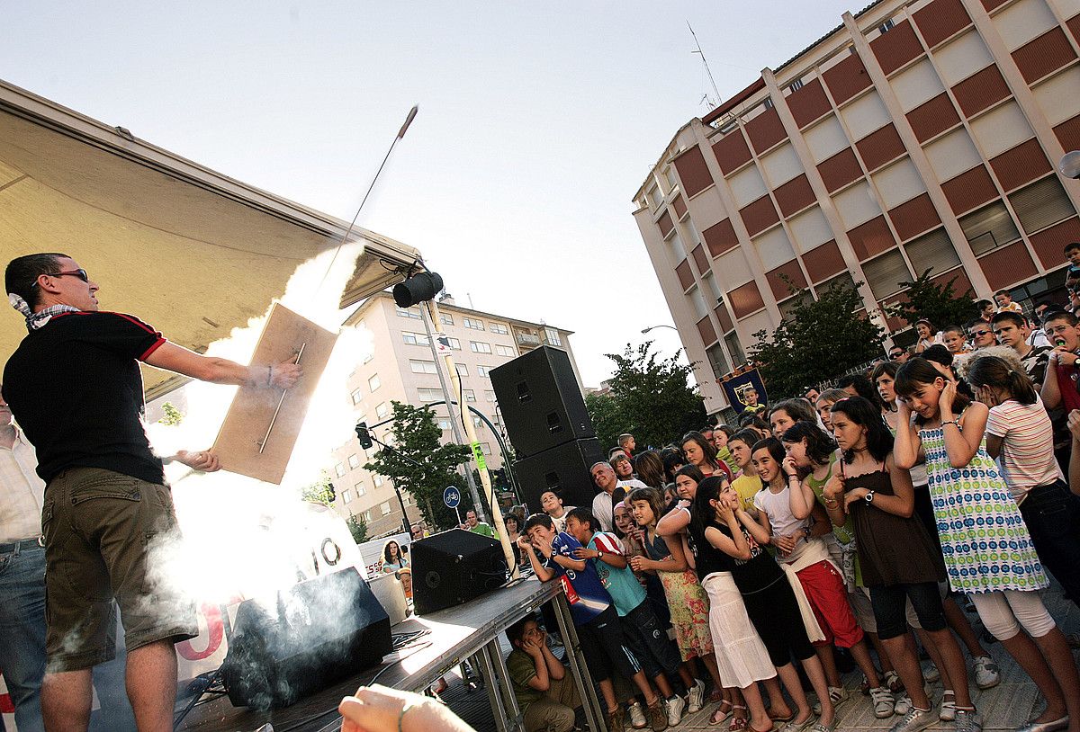 Jaigunean botako dute txupinazoa bihar, 20:00etan. IÑIGO URIZ / ARGAZKI PRESS.