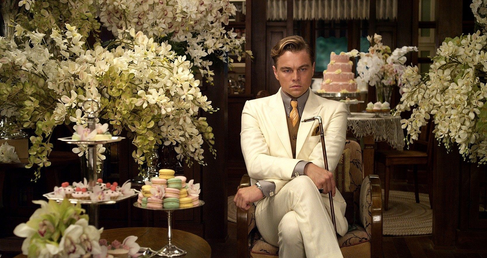 Leonardo DiCaprio aktorea, The Great Gatsby-ko eszena batean. Z / BERRIA.