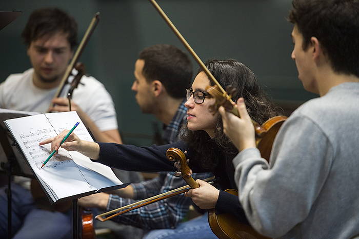 Euskal Herriko Gazte Orkestraren aurkezpena eta ate irekiak 2015ean, Eibarren. MARISOL RAMIREZ/ ARGAZKI PRESS